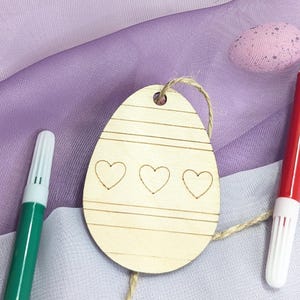 Osterdeko Basteln | Bastelset aus Holz | Geschenk DIY zu Ostern | Malset für Kinder