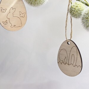 Osterdeko Basteln | Bastelset aus Holz | Geschenk DIY zu Ostern | Malset für Kinder