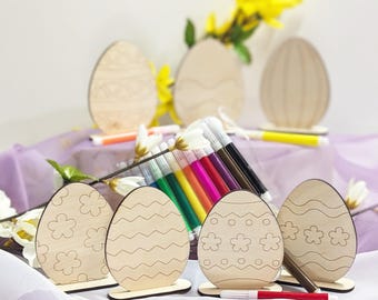 DIY Easter Gift Painting Kit – DIY Easter decorations, wooden craft kit, Easter ornament crafting, small Easter gifts, Easter decoration crafting