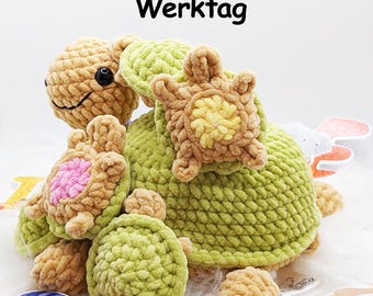 Soft toys for babies, memory game, gift for toddlers, crocheted turtle, newborn gift, motor skills toy, baby gift
