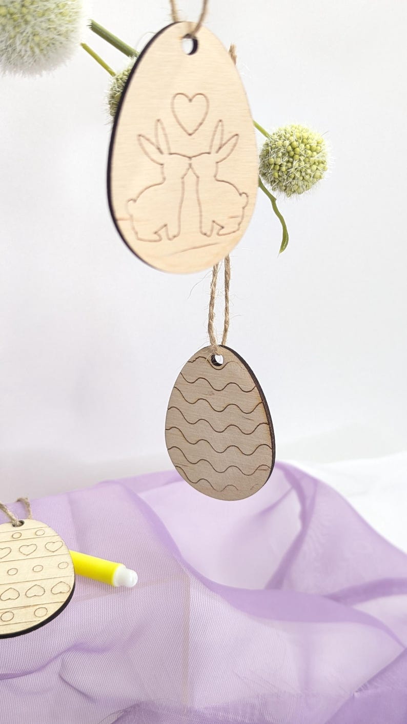 Osterdeko Basteln | Bastelset aus Holz | Geschenk DIY zu Ostern | Malset für Kinder