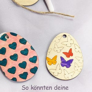 Osterdeko Basteln | Bastelset aus Holz | Geschenk DIY zu Ostern | Malset für Kinder