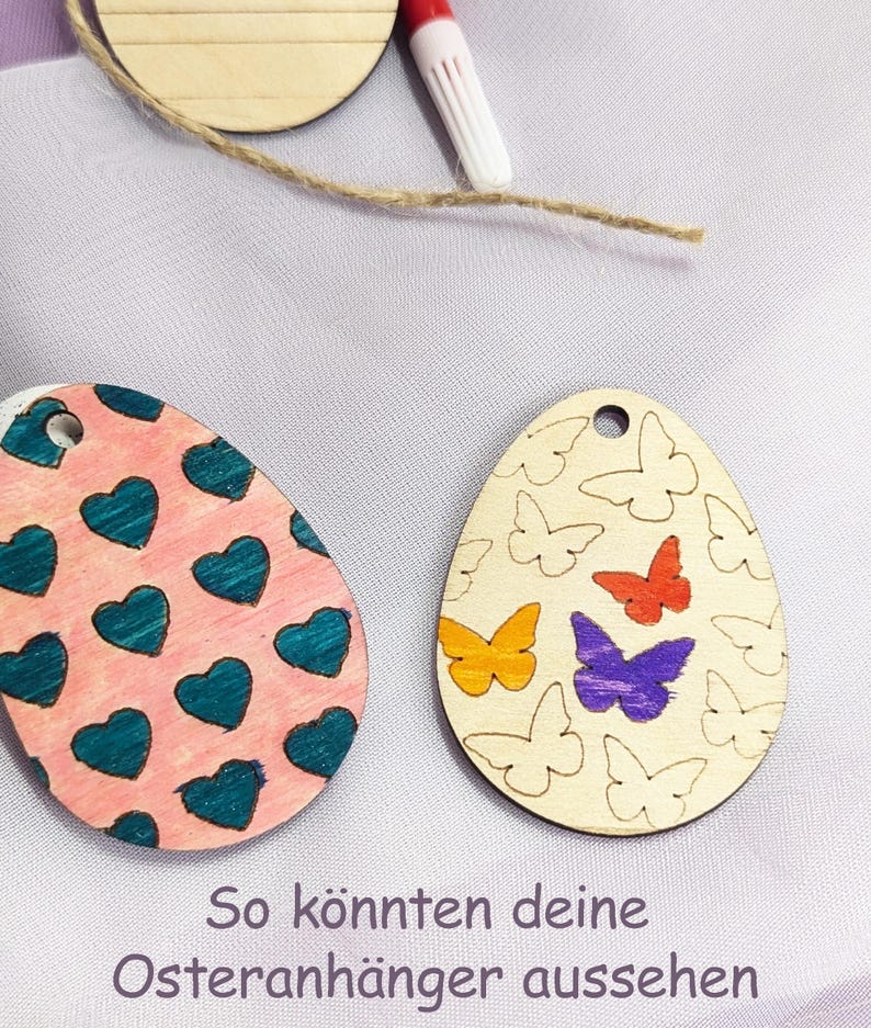 Osterdeko Basteln | Bastelset aus Holz | Geschenk DIY zu Ostern | Malset für Kinder