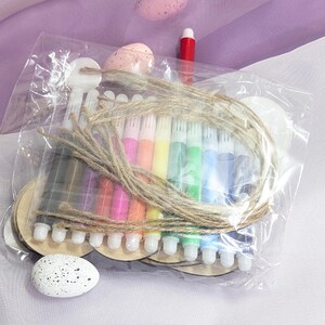 Osterdeko Basteln | Bastelset aus Holz | Geschenk DIY zu Ostern | Malset für Kinder