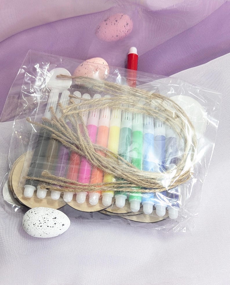 Osterdeko Basteln | Bastelset aus Holz | Geschenk DIY zu Ostern | Malset für Kinder