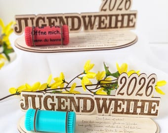 Money gift for youth initiation, youth initiation gift, original gift for youth initiation, idea for a money gift, personalized money gift