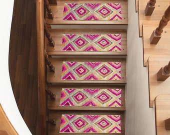 Stair steps pad, Luxury stair runner, Treads cover, Stepping rug, Stair runner rug, Retro rug, Stairs rug, Kilim runner, Handmade runner