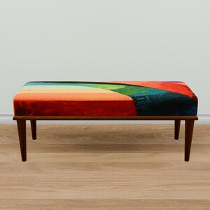 Ottoman for bedroom, Pop color bench, Doorway bench, Uphosltered bench, Dressing table bench, Retro bench, Hallway bench, Shoe bench, M-160