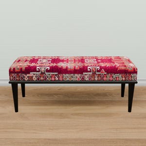 Classic bench, Dining table bench, Saloon bench, Bed end bench, Padded bench, Kilim design bench, Make up bench, Wood work bench, 20-02
