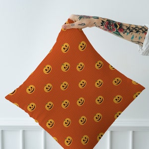 Almohada de calabaza, almohada divertida, funda de almohada linda, almohada decorativa, cojín lumbar, almohada de cama, funda de almohada de bruja, almohada de Halloween