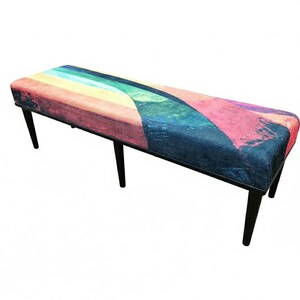 Ottoman for bedroom, Pop color bench, Doorway bench, Uphosltered bench, Dressing table bench, Retro bench, Hallway bench, Shoe bench, M-160