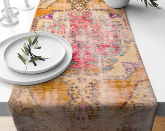 Sophisticated Table Centerpiece, Console Scarf, Ethnic Table Topper, Coffee Table Dressing, Decorative Table Runner, Dining Table Sheet