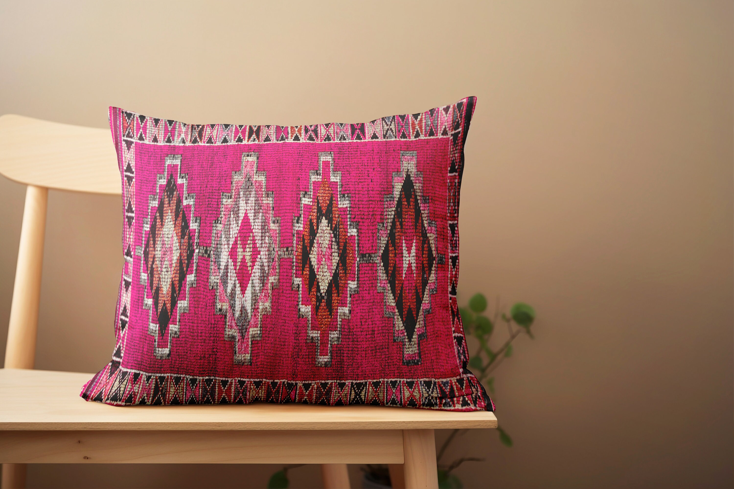 Pink kilim pillow hotsell