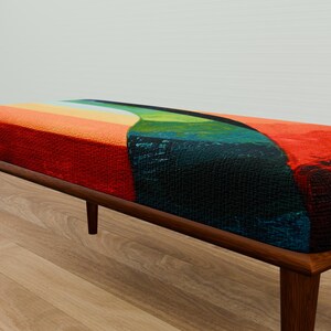 Ottoman for bedroom, Pop color bench, Doorway bench, Uphosltered bench, Dressing table bench, Retro bench, Hallway bench, Shoe bench, M-160