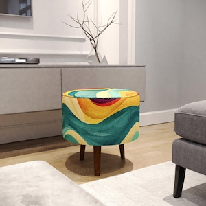 Decoración elegante para salón, puf para dormitorio universitario, taburete moderno para zapatos, reposapiés acolchado, silla de mesa de cocina, mesa auxiliar otomana, banco con asiento adicional, M-99
