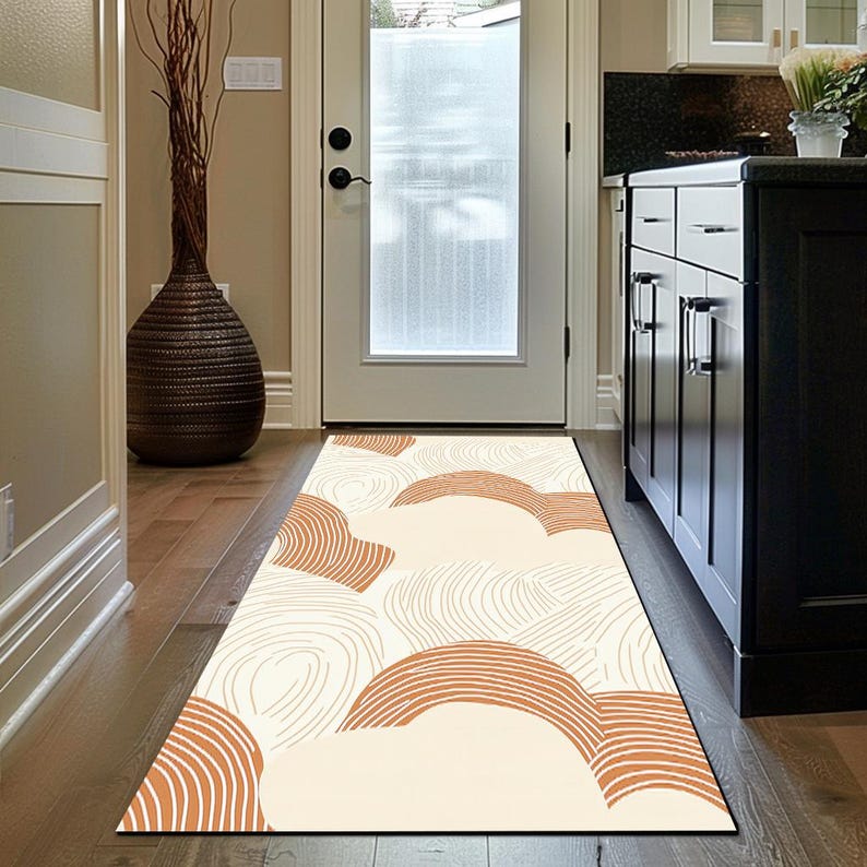 Rugs for Bedroom, Superior Rug, Curve Lines Rug, Abstract Area Rug ...