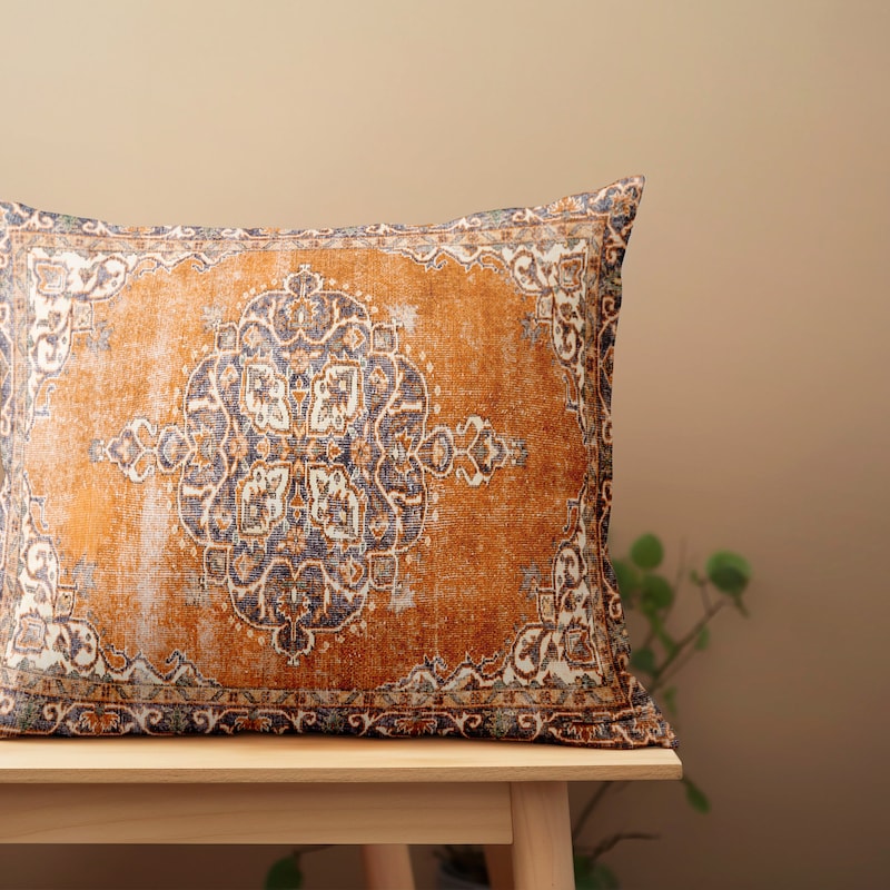 Orange Pillow - Etsy