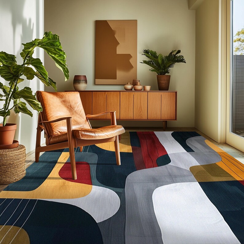 Everyday rug, Modern rug, Boho  rug, Artistic rug, Bathroom rug, Bedroom rug, Non-slip rug, Washable rug, Mudroom rug, Easy to travel rug
