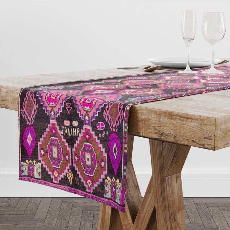 Tea Table Topper, Aztec Runner, Attractive Dining Table Runner, Accent ...