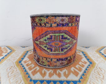 easter basket, bedroom organizer, storage basket, hanging planter, basket planter, plant pot, colorful planter, retro basket, planter cover