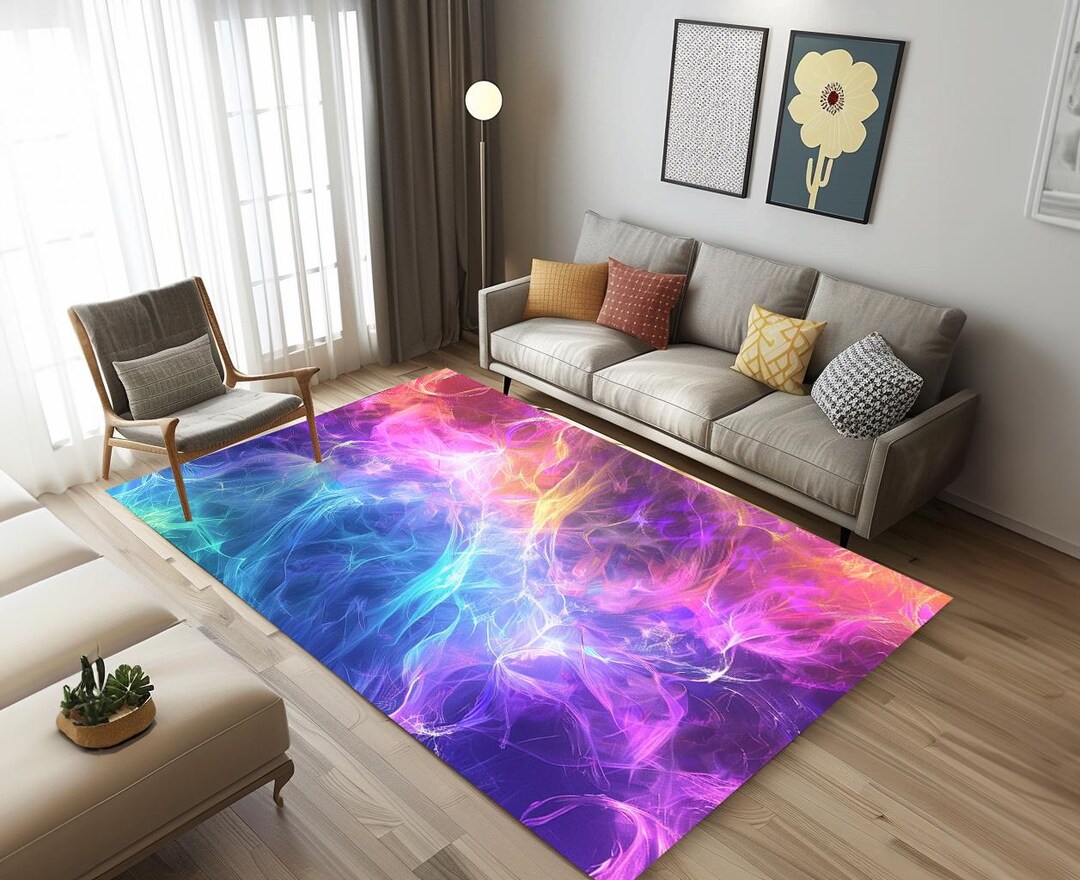 Short Rugs Chic Style Rug, Short Pile Rug, Thin Rug, Hallway Rug, Living Room Rug ...
