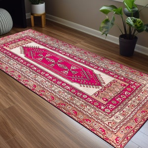 Pink rug, Washable rug, Turkish rug, Area rug, Living room rug, Ethnic rug, Gothic rug, Floor rug, Non slip rug, Pet friendly rug