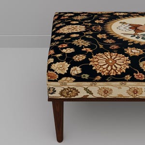 Wild bird bench, Foyer saloon bench, Reading stool, Laundry room pouf, Picnic table bench, Unique footrest, Ottoman tea table, M-216