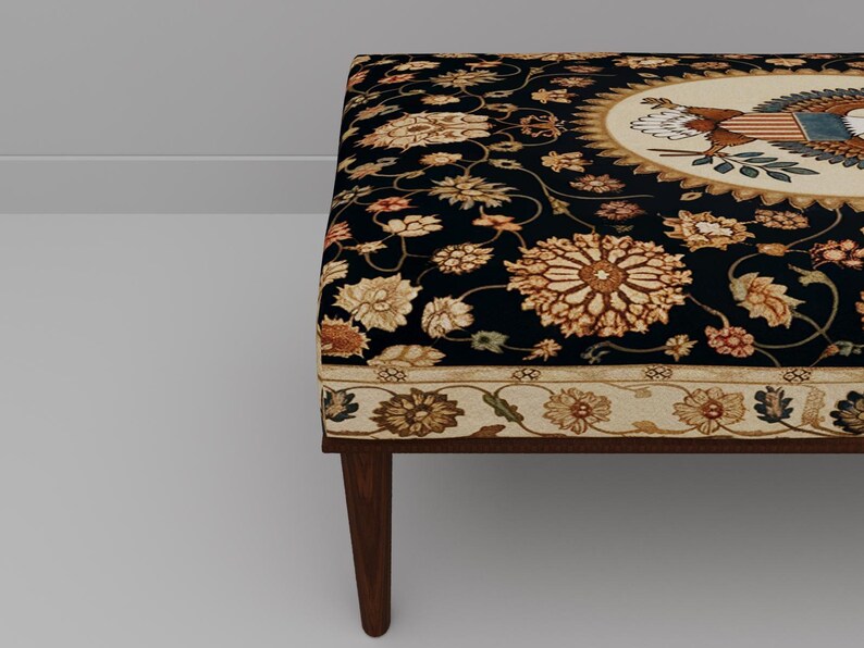 Wild bird bench, Foyer saloon bench, Reading stool, Laundry room pouf, Picnic table bench, Unique footrest, Ottoman tea table, M-216