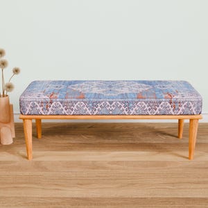 Entrance hall bench, Blanket bench, Narrow bench, Dining table bench, Bohemian bench, Hallway bench, Yoga bench, Piano bench,  343-02