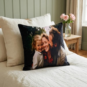Benutzerdefiniertes Fotokissen, personalisiertes Samtkissen, benutzerdefiniertes Fotokissen, Fotogeschenkkissen, Erinnerungskissen, personalisiertes Geschenk, benutzerdefiniertes Kissen