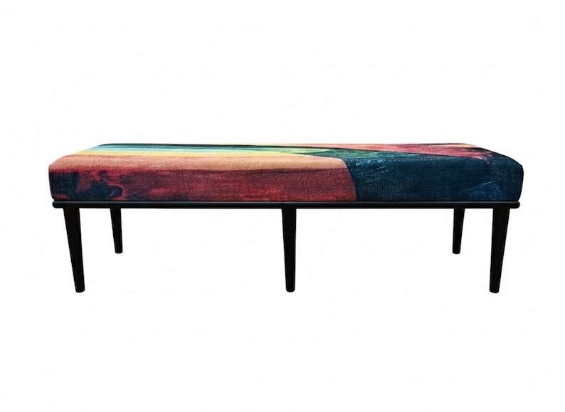 Ottoman for bedroom, Pop color bench, Doorway bench, Uphosltered bench, Dressing table bench, Retro bench, Hallway bench, Shoe bench, M-160