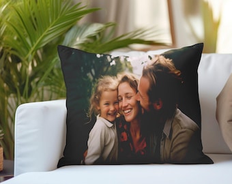 Custom Photo Pillow, Personalized Velvet Pillow, Custom Photo Pillow, Photo Gift Pillow, Memory Pillow, Personalized Gift, Custom Cushion