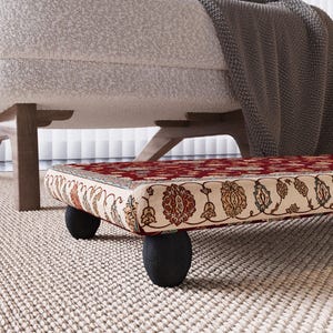 Perfect accent for modern home, Compact footrest, Mudroom bench, Turkish style footstool, Country decor bench stool, Comfort footstool,M-512