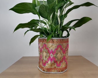 Boho Decor Basket - Versatile Storage and Plant Pot Cover