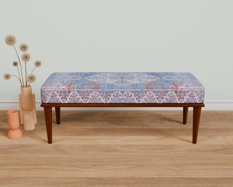 Entrance hall bench, Blanket bench, Narrow bench, Dining table bench, Bohemian bench, Hallway bench, Yoga bench, Piano bench,  343-02