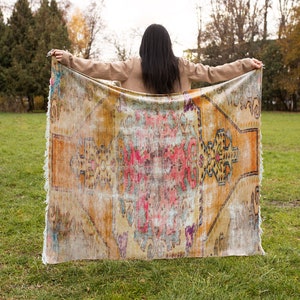 Sensory blanket, Oriental blanket, Cuddle wrap, Plush blanket, Snuggly blanket, Orange blanket, Lovely blanket, Throw blanket, Fuzzy blanket