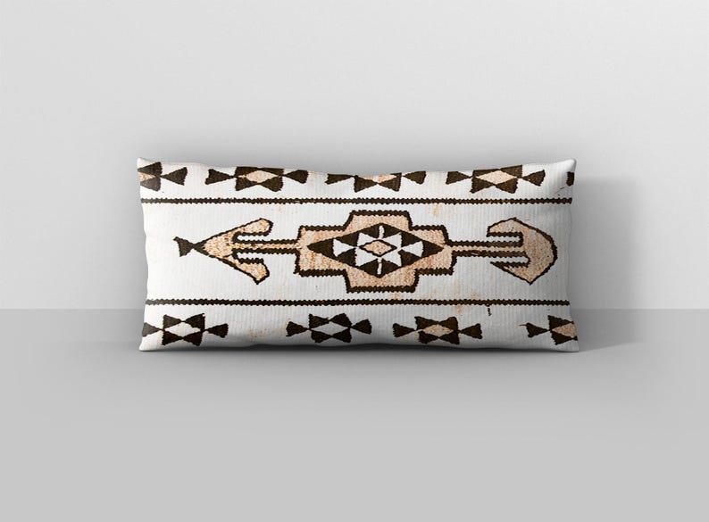 taie d'oreiller tribal, traversin, oreiller de ferme, oreiller ethnique, oreiller lavable, coussin fait main, oreillers d'extérieur, taie d'oreiller douce image 2