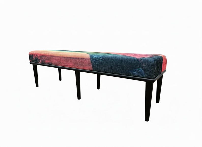 Ottoman for bedroom, Pop color bench, Doorway bench, Uphosltered bench, Dressing table bench, Retro bench, Hallway bench, Shoe bench, M-160