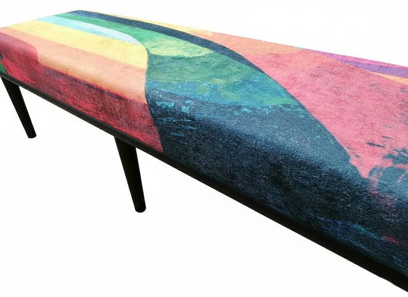 Ottoman for bedroom, Pop color bench, Doorway bench, Uphosltered bench, Dressing table bench, Retro bench, Hallway bench, Shoe bench, M-160