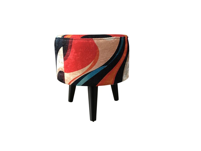 Frontdoor bench, Comfortable seat, Pouf for accent, Reading corner stool, Modern decoration, Ottoman pouf stool, Farmhouse stool, M-143