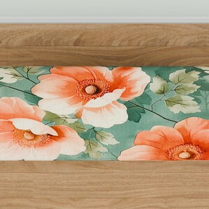 Home entrance bench, Ottoman bench, Artistic style bench, Flower pattern bench, Living room bench, Bench for corridor, Mudroom bench, M-83