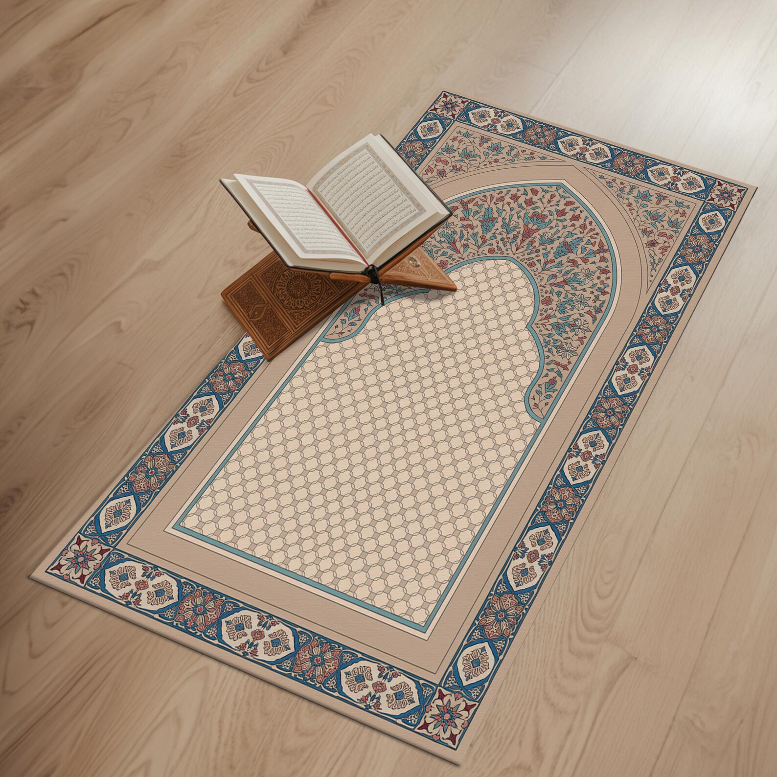 Musim Rugs Anatolian Mihrab Design Janamaz, Muslim Prayer Rug With Tassel, Durable ...