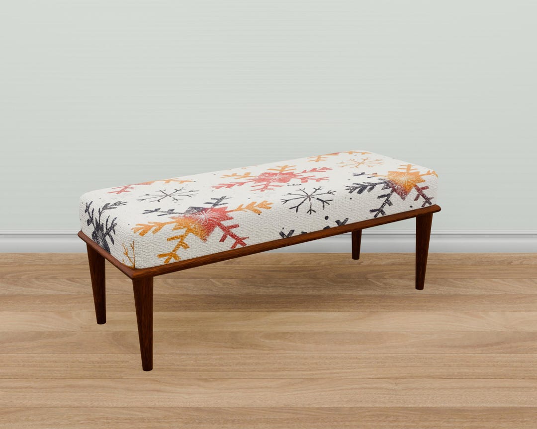 Snowflake Design Bench, Aztec Bench, Vanity Table Bench, Make up Bench ...