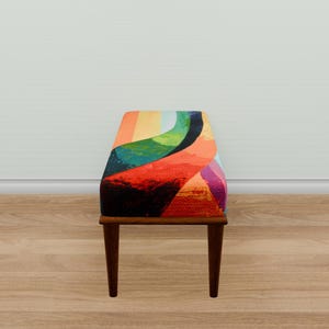 Ottoman for bedroom, Pop color bench, Doorway bench, Uphosltered bench, Dressing table bench, Retro bench, Hallway bench, Shoe bench, M-160