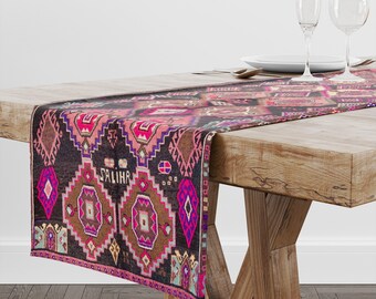 Catering Table Dressing, Geometric Pattern Table Runner, Noble Table Cloth, Rentangle Table Dressing, Classic Centerpiece, Event Table Scarf
