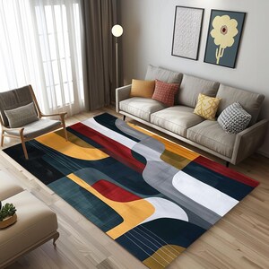 Everyday rug, Modern rug, Boho  rug, Artistic rug, Bathroom rug, Bedroom rug, Non-slip rug, Washable rug, Mudroom rug, Easy to travel rug