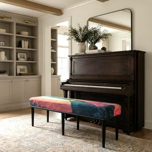 Ottoman for bedroom, Pop color bench, Doorway bench, Uphosltered bench, Dressing table bench, Retro bench, Hallway bench, Shoe bench, M-160