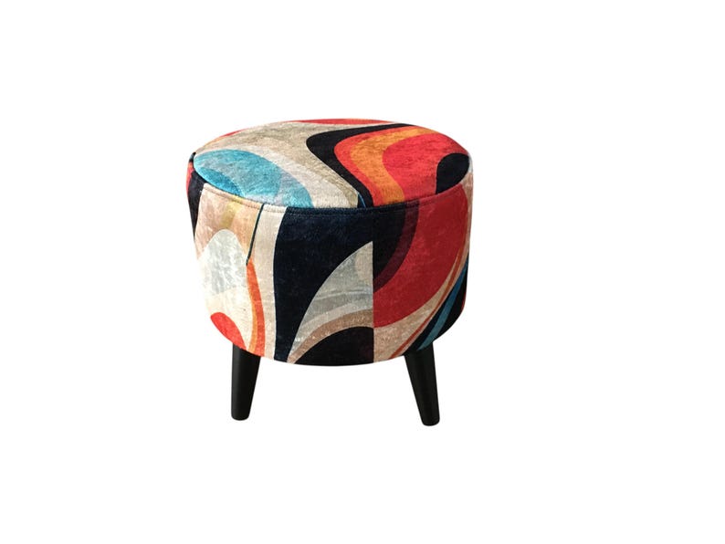 Frontdoor bench, Comfortable seat, Pouf for accent, Reading corner stool, Modern decoration, Ottoman pouf stool, Farmhouse stool, M-143