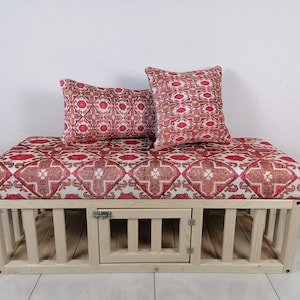 pet cage bench, meditation bench, entryway bench, shoe bench, storage bench, upholstered ottoman, pet house bench, bedroom bench, footrest