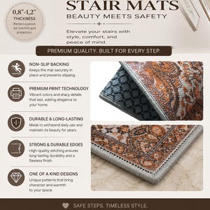 a brochure with instructions on how to use a stair mat